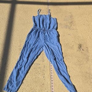 Ciso Denim Blue Jumpsuit with Drawstring Waist #AS3